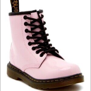 Dr Martens Pink Delany Combat Boots Zipper Lace Up Airwair EU 37
